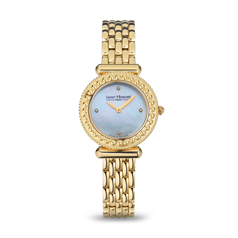 Gala 29MM STAINLESS STEEL IP GOLD PLATED DIAMOND CASE