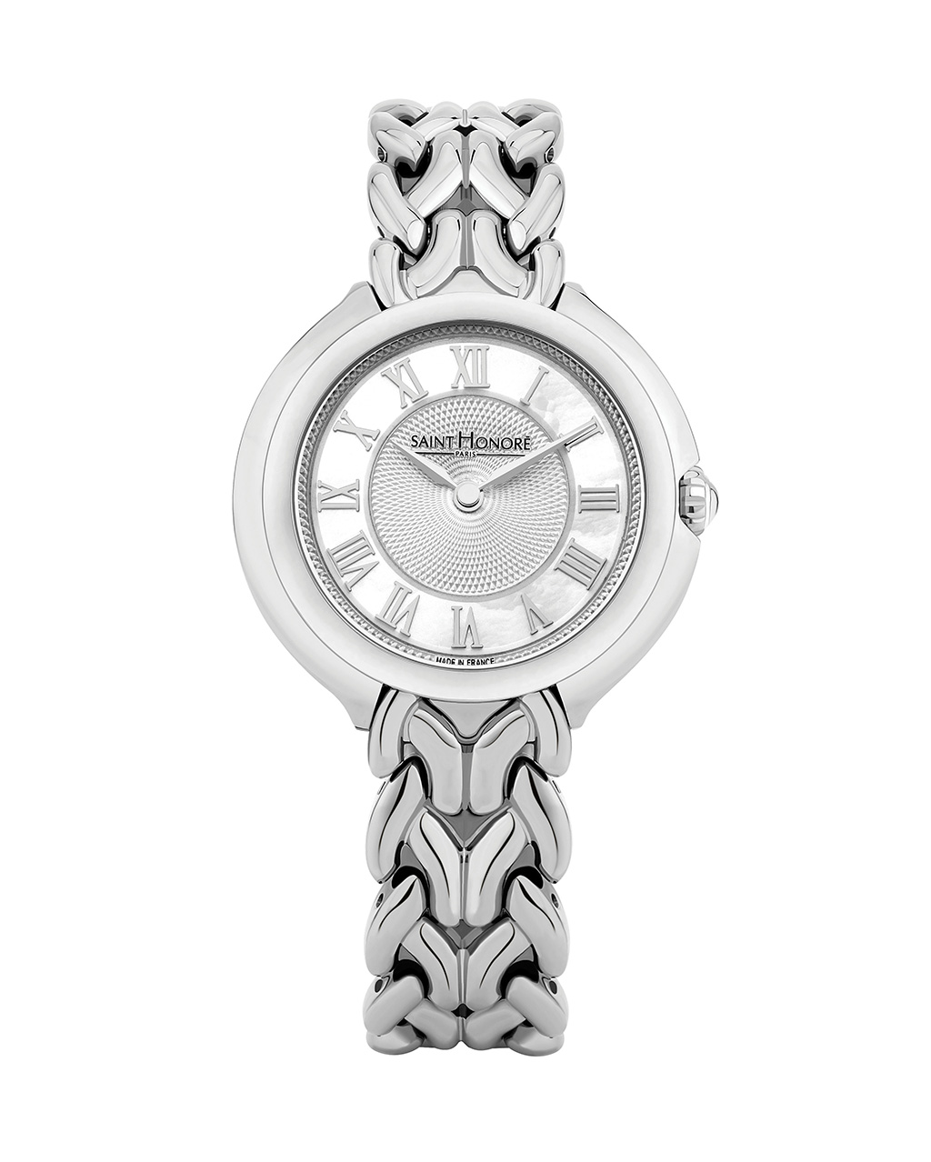 DIVINE Women's watch - stainless steel, white dial, stainless steel strap