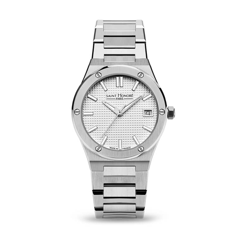 HAUSSMAN II Women's watch - stainless steel, white dial, stainless steel strap